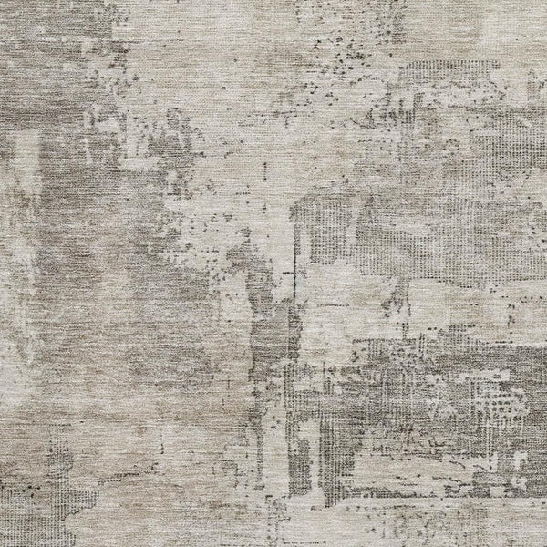 HomeRoots 10' X 14' Abstract Washable Area Rug in Linen & Ivory - UV Protected, Durable & Stylish for Homes 688322