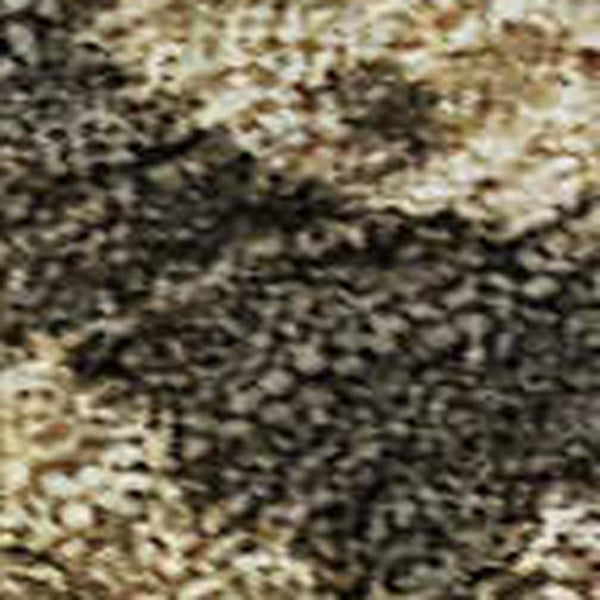 HomeRoots 8' X 10' Striped Area Rug in Gray, Teal & Gold – Washable, UV-Protected & Stain-Resistant for Durability 688350
