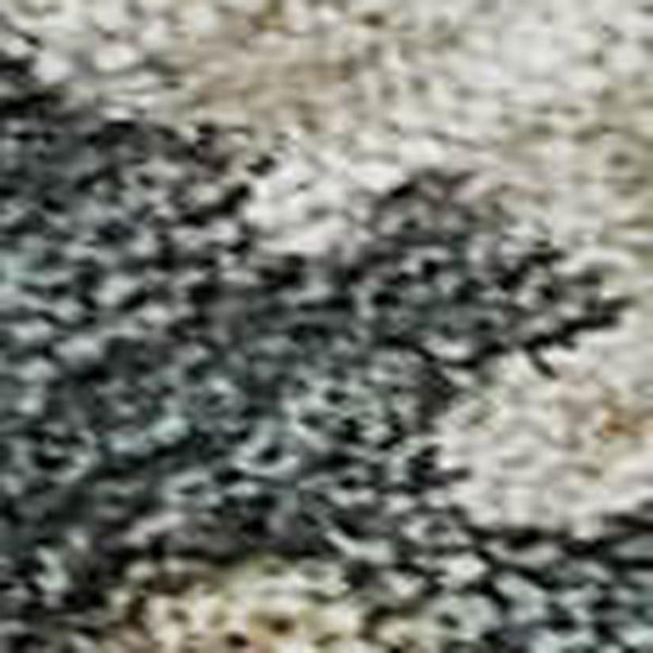 HomeRoots 10' X 14' Stylish Abstract Washable Area Rug in Taupe, Teal & Pink - Durable, UV Protected Design! 688370