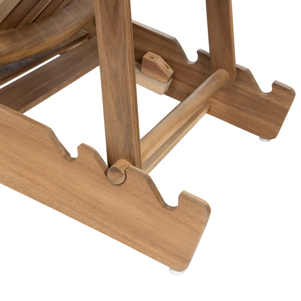 English Elm Christopher Knight Home® - Malibu Foldable Adirondack Chair – Rustic Acacia Wood, Weather-Resistant, Perfect For Outdoor Relaxation N770P241669M