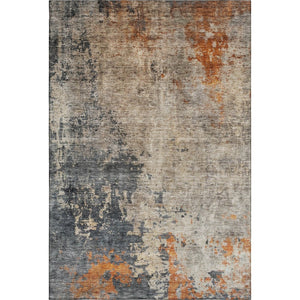 HomeRoots 10' Khaki Beige & Blue Abstract Washable Area Rug - Durable, UV-Protected, Perfect for Busy Homes! 688401