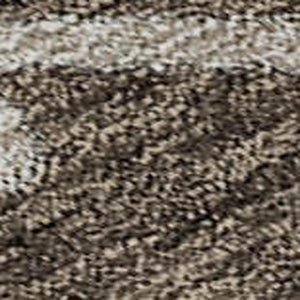 HomeRoots 5' Floral Washable Area Rug in Chocolate Blue & Beige – UV Protected, Stain-Resistant, Durable Design 688476