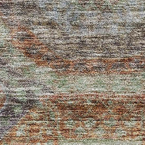 HomeRoots 8' X 10' Geometric Area Rug in Rust, Charcoal & Beige – Washable, UV Protected & Stain Resistant! 688568