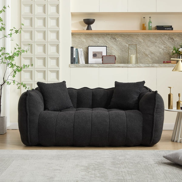 English Elm Soft Beanbag Chair For Two - High-Resilience Foam Comfort, Ideal For Gaming, Reading & Lounging W1996P309526-GIGA