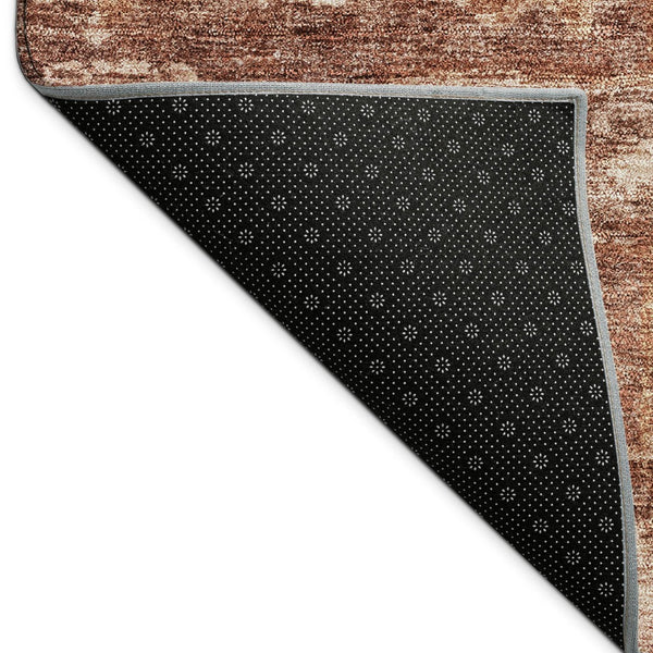 HomeRoots 9' X 12' Stylish Rust & Beige Medallion Washable Area Rug - Ideal for Indoor & Outdoor Spaces 688661
