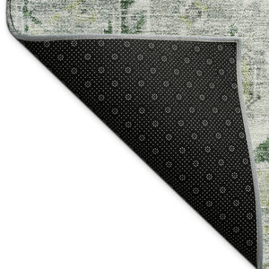 HomeRoots 10' Vibrant Lime Green and Beige Medallion Washable Area Rug for Indoor & Outdoor Living Spaces 688692