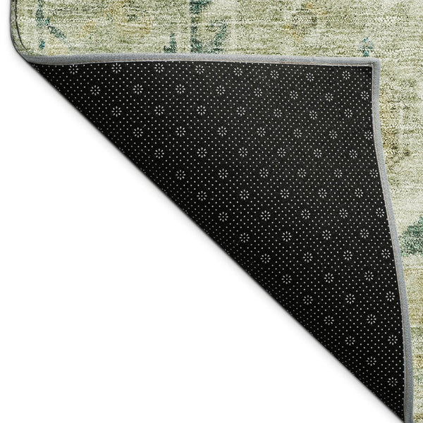 HomeRoots 10' Sage and Gold Medallion Area Rug – Stylish, Washable, Indoor/Outdoor Elegance for Every Space 688704