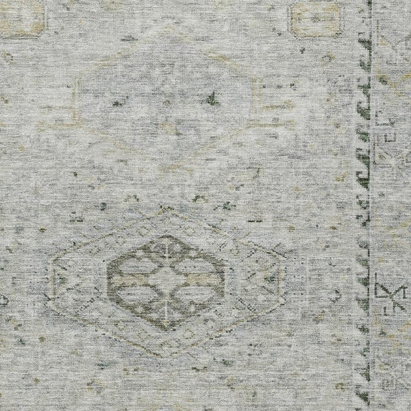 HomeRoots 8' X 10' Taupe and Beige Medallion Rug - Durable, Washable Indoor/Outdoor Area Rug for Any Space 688714