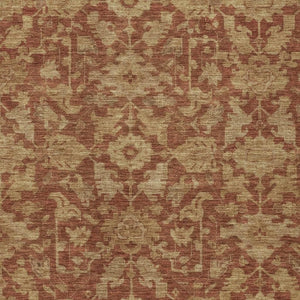 HomeRoots 10' Classic Rust and Beige Floral Washable Area Rug - Durable Indoor/Outdoor Design for All Spaces 688758