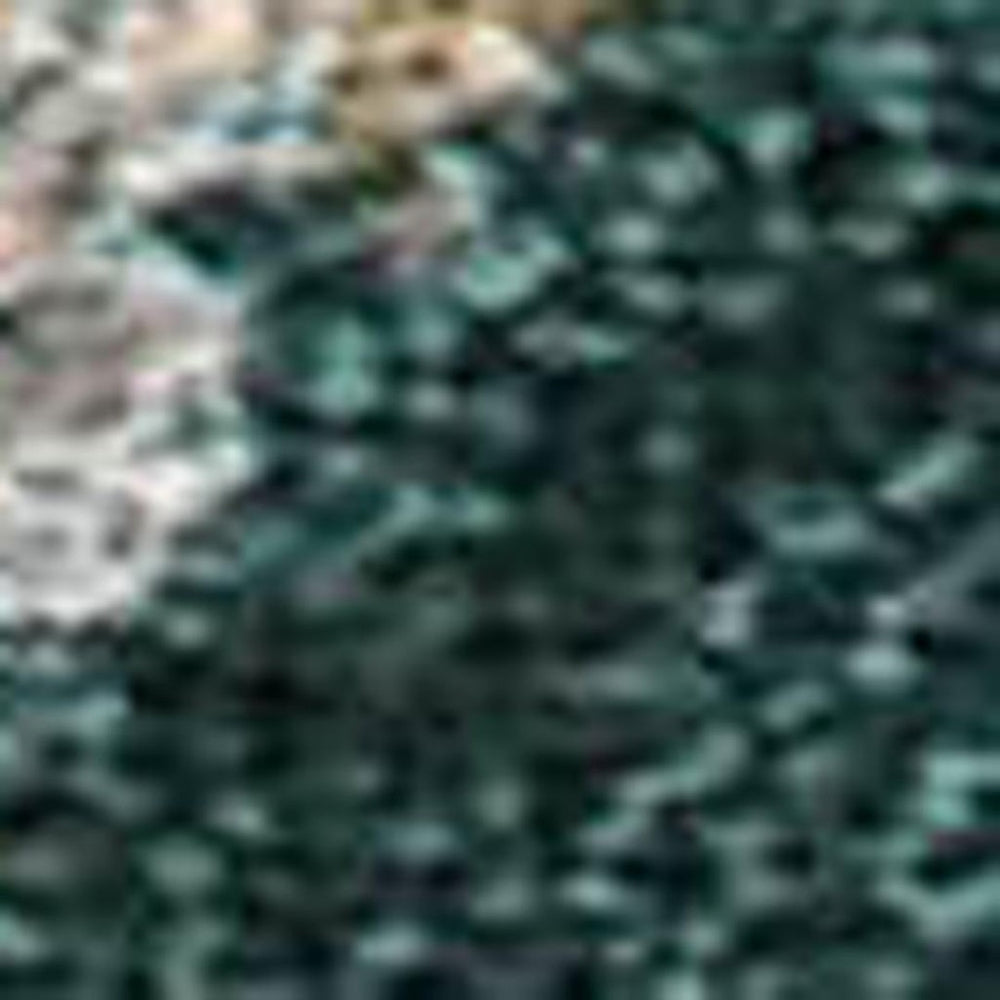 HomeRoots 9' X 12' Teal Blue and Gray Damask Rug - Elegant, Washable, Durable for Indoor & Outdoor Spaces! 688805
