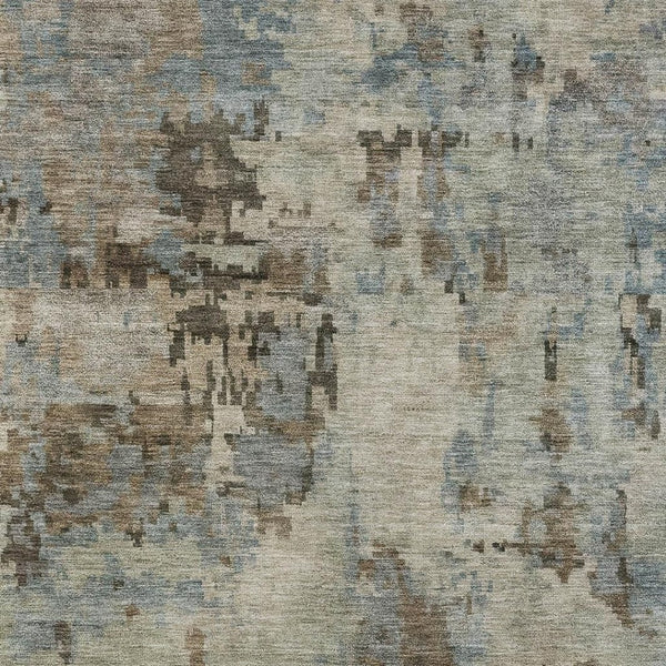 HomeRoots 8' X 10' Washable Indoor/Outdoor Area Rug in Beige, Gray & Chocolate - Stylish, Durable & Versatile 688810