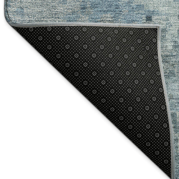 HomeRoots 10' Blue and Gray Abstract Washable Area Rug – Durable Indoor-Outdoor Design for Modern Spaces 688818