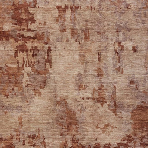 HomeRoots 5' X 8' Copper and Coral Abstract Area Rug - Durable, Washable, Stylish for Indoor & Outdoor Use 688820