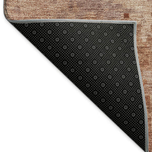 HomeRoots 5' X 8' Copper and Coral Abstract Area Rug - Durable, Washable, Stylish for Indoor & Outdoor Use 688820