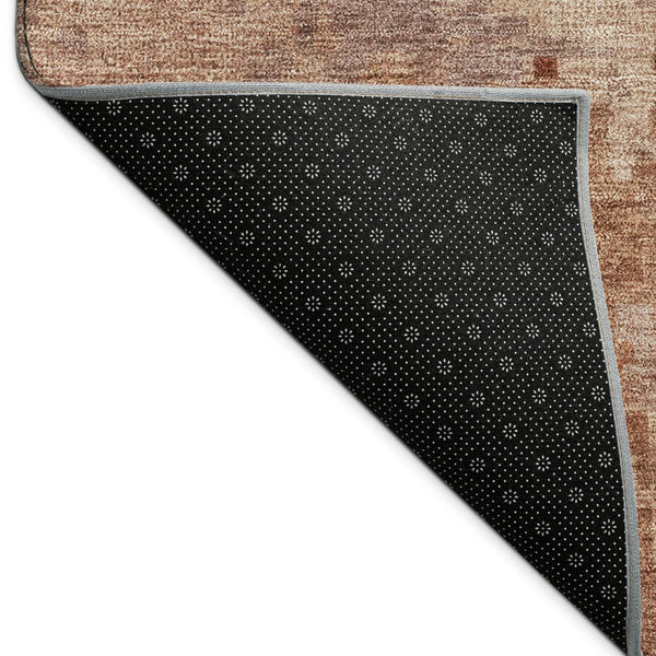 HomeRoots 5' X 8' Copper and Coral Abstract Area Rug - Durable, Washable, Stylish for Indoor & Outdoor Use 688820