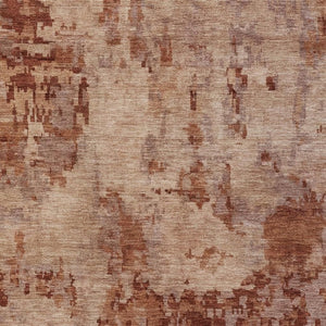 HomeRoots 10' Copper and Coral Abstract Area Rug - Washable, Durable Indoor/Outdoor Mat for High-Traffic Spaces 688824