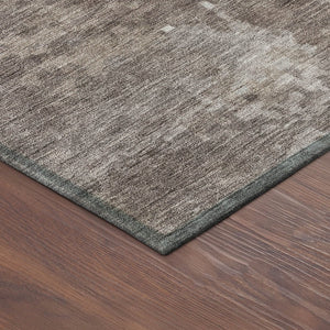 HomeRoots 9' X 12' Stylish Brown & Ivory Abstract Indoor/Outdoor Area Rug - Durable, Washable & Versatile Design 688847