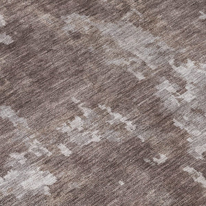 HomeRoots 9' X 12' Stylish Brown & Ivory Abstract Indoor/Outdoor Area Rug - Durable, Washable & Versatile Design 688847