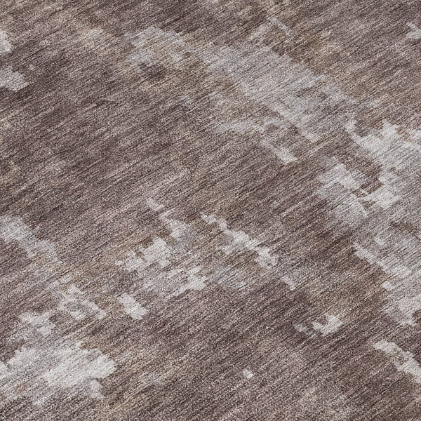 HomeRoots 9' X 12' Stylish Brown & Ivory Abstract Indoor/Outdoor Area Rug - Durable, Washable & Versatile Design 688847