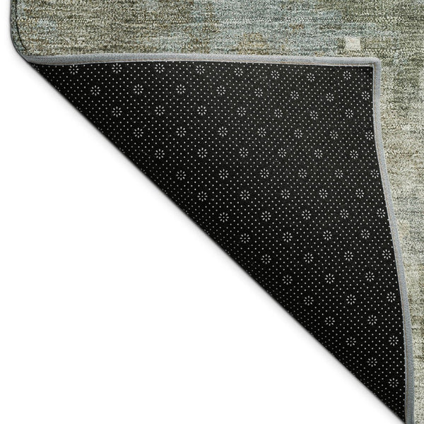 HomeRoots 5' X 8' Stylish Fern Green & Beige Abstract Area Rug - Washable, Durable for Indoor & Outdoor Spaces 688856