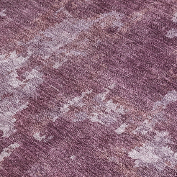 HomeRoots 10' Merlot and Gray Abstract Washable Area Rug - Versatile Indoor/Outdoor Design for Modern Spaces 688866