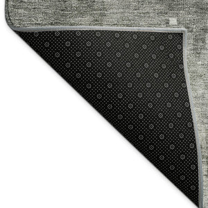 HomeRoots 10' X 14' Modern Pewter and Ivory Abstract Washable Area Rug for Indoor & Outdoor Spaces, Durable & Stylish 688872
