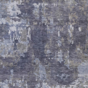 HomeRoots 5' X 8' Abstract Plum and Ivory Washable Area Rug - Stylish, Durable, Indoor/Outdoor Versatility! 688874