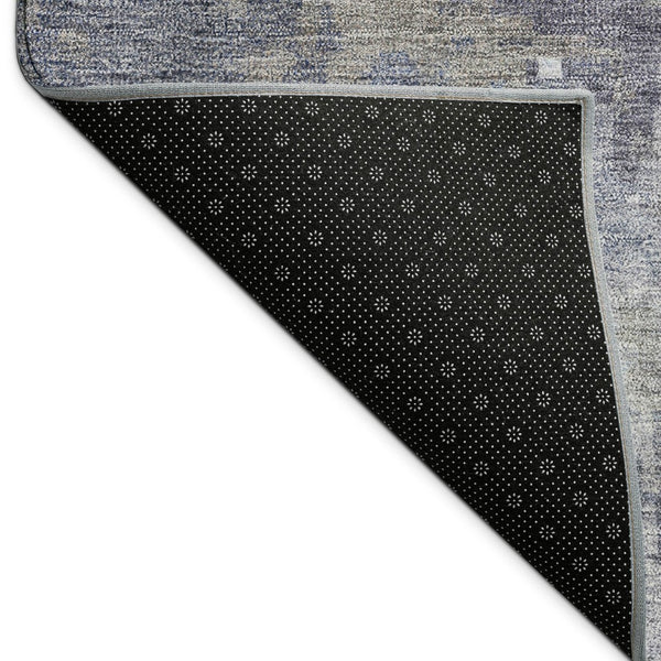 HomeRoots 5' X 8' Abstract Plum and Ivory Washable Area Rug - Stylish, Durable, Indoor/Outdoor Versatility! 688874