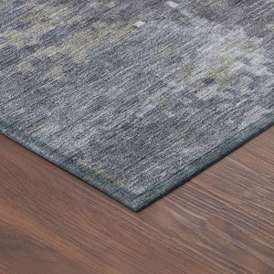 HomeRoots 8' Plum and Ivory Round Abstract Area Rug - Stylish, Washable, Indoor/Outdoor, Pet-Friendly Design 688875