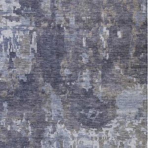 HomeRoots 9' X 12' Stylish Plum and Ivory Abstract Area Rug – Durable, Washable Indoor/Outdoor Design for Every Space 688877