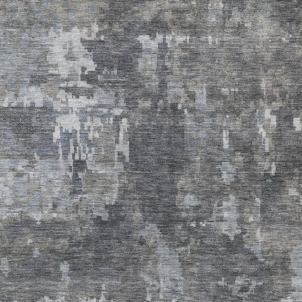 HomeRoots 5' Taupe and Beige Abstract Washable Area Rug - Stylish, Durable, Indoor/Outdoor Versatile Design! 688880