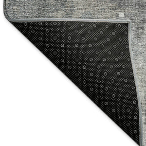 HomeRoots 8' Taupe and Beige Round Abstract Washable Area Rug - Stylish, Durable, Indoor/Outdoor Design! 688881