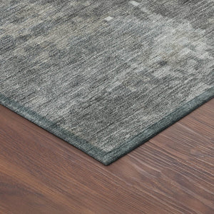 HomeRoots 8' Taupe and Beige Round Abstract Washable Area Rug - Stylish, Durable, Indoor/Outdoor Design! 688881