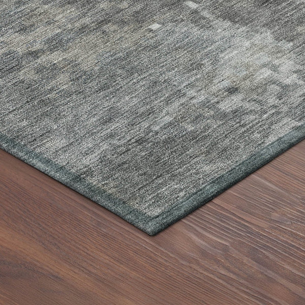 HomeRoots 8' Taupe and Beige Round Abstract Washable Area Rug - Stylish, Durable, Indoor/Outdoor Design! 688881