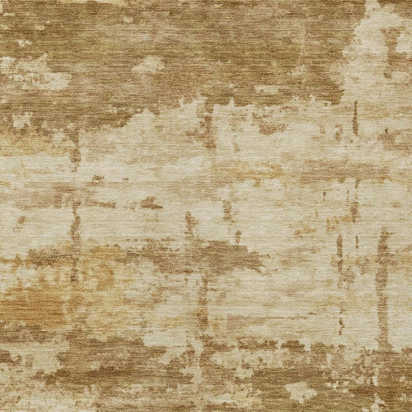HomeRoots 8' X 10' Brown and Beige Abstract Area Rug – Durable, Washable, Indoor/Outdoor, Stylish & Versatile! 688912