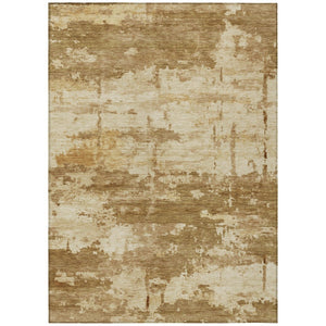 HomeRoots 9' X 12' Brown Abstract Area Rug - Washable, Durable, Versatile Design for Indoor & Outdoor Spaces 688913