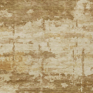 HomeRoots 10' Brown and Beige Abstract Washable Area Rug - Versatile Indoor/Outdoor Design for Any Space 688914