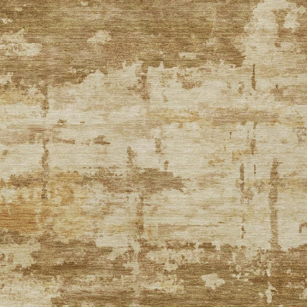 HomeRoots 10' Brown and Beige Abstract Washable Area Rug - Versatile Indoor/Outdoor Design for Any Space 688914