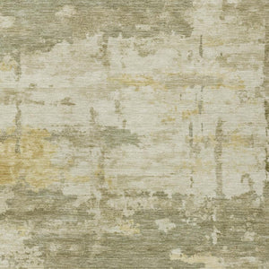 HomeRoots 5' X 8' Sage Ivory Gold Abstract Area Rug - Washable, Durable, Stylish for Indoor & Outdoor Spaces 688940