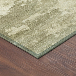 HomeRoots 8' Sage Ivory and Gold Round Abstract Rug - Stylish, Washable Indoor/Outdoor Area Rug for Any Space 688941