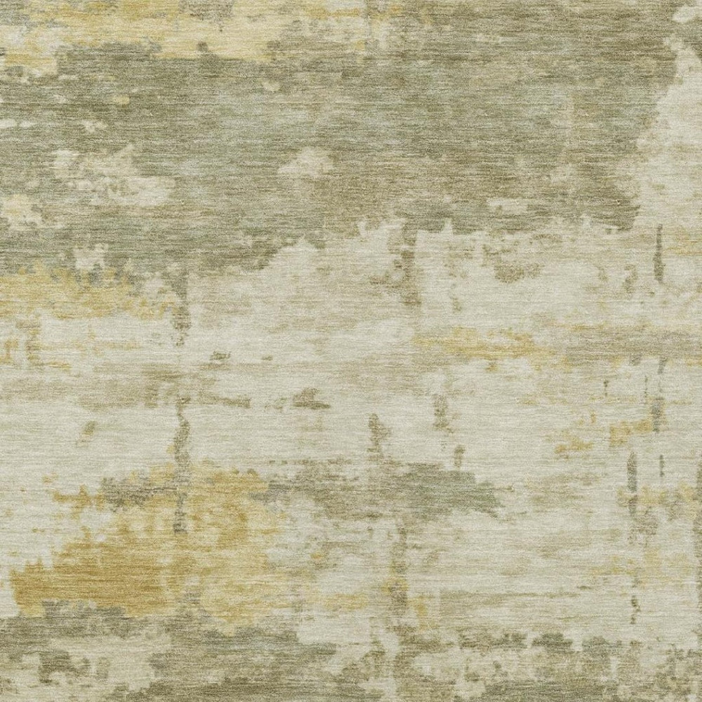 HomeRoots 9' X 12' Sage Abstract Area Rug – Elegant, Washable, Durable for Indoor & Outdoor Spaces, Pet-Friendly 688943