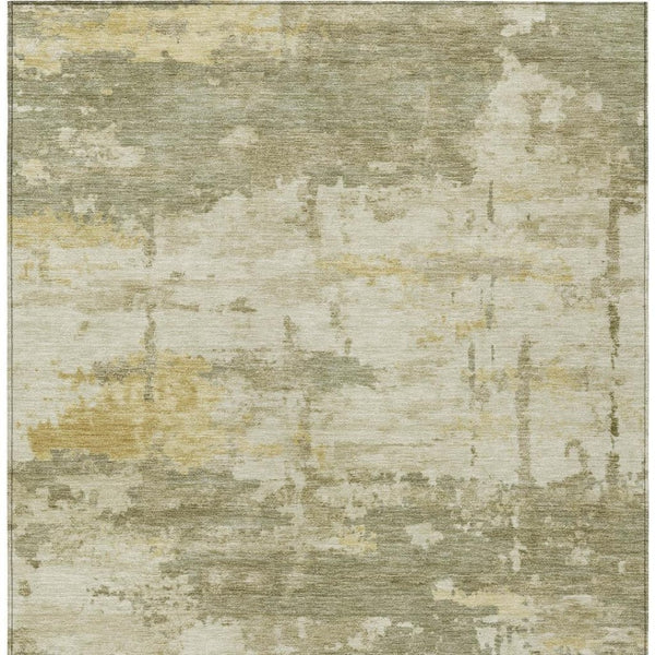 HomeRoots 9' X 12' Sage Abstract Area Rug – Elegant, Washable, Durable for Indoor & Outdoor Spaces, Pet-Friendly 688943