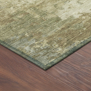 HomeRoots 8' Wheat Beige Round Abstract Area Rug – Durable, Washable & Stylish for Indoor/Outdoor Spaces! 688983