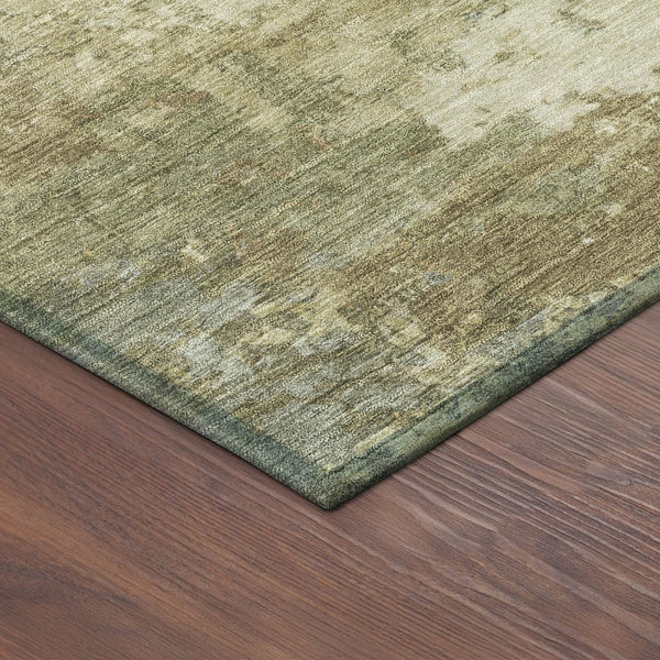 HomeRoots 8' Wheat Beige Round Abstract Area Rug – Durable, Washable & Stylish for Indoor/Outdoor Spaces! 688983