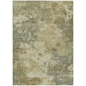 HomeRoots 9' Wheat and Beige Abstract Area Rug – Washable, Durable, Versatile Indoor/Outdoor Design for Any Space 688985
