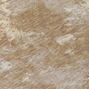 HomeRoots 8' Round Abstract Washable Indoor Outdoor Area Rug - Durable, Stylish, and Perfect for High-Traffic Spaces 688995