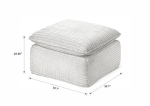 English Elm Modern Corduroy Cloud Sofa - Stylish Modular Seating For Homes, Offices & Apartments, Cozy Comfort! W3396P388625