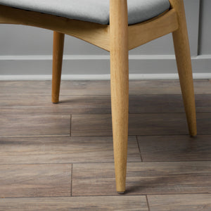 English Elm Christopher Knight Home® - Set Of 2 Retro-Inspired Rubberwood Chairs With Ergonomic Support & Plush Cushions For Comfort N759P307037B