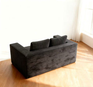 English Elm Cloud Loveseat Corduroy 2-Seater Sofa — Memory Foam Boneless Couch, No Assembly, Compact Comfort W3955P393992