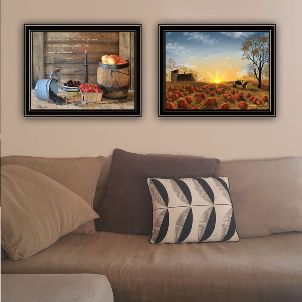 English Elm Trendy Decor 4u Billy Jacobs Autumn Faith Two Piece Black Framed Wood Wall Art B067P255229